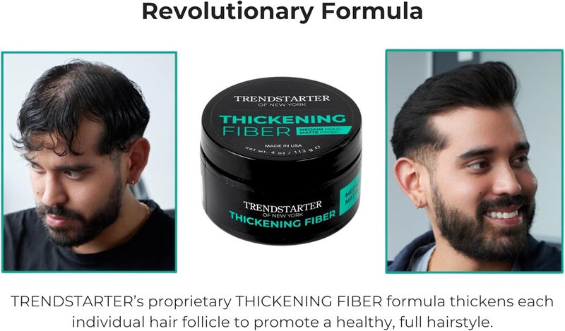 TRENDSTARTER Thickening Fiber - 4oz Medium Hold Matte Finish Hair Clay Pomade - Image 2